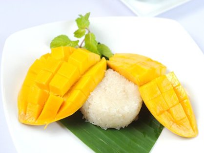 Mango with sweet sticky rice